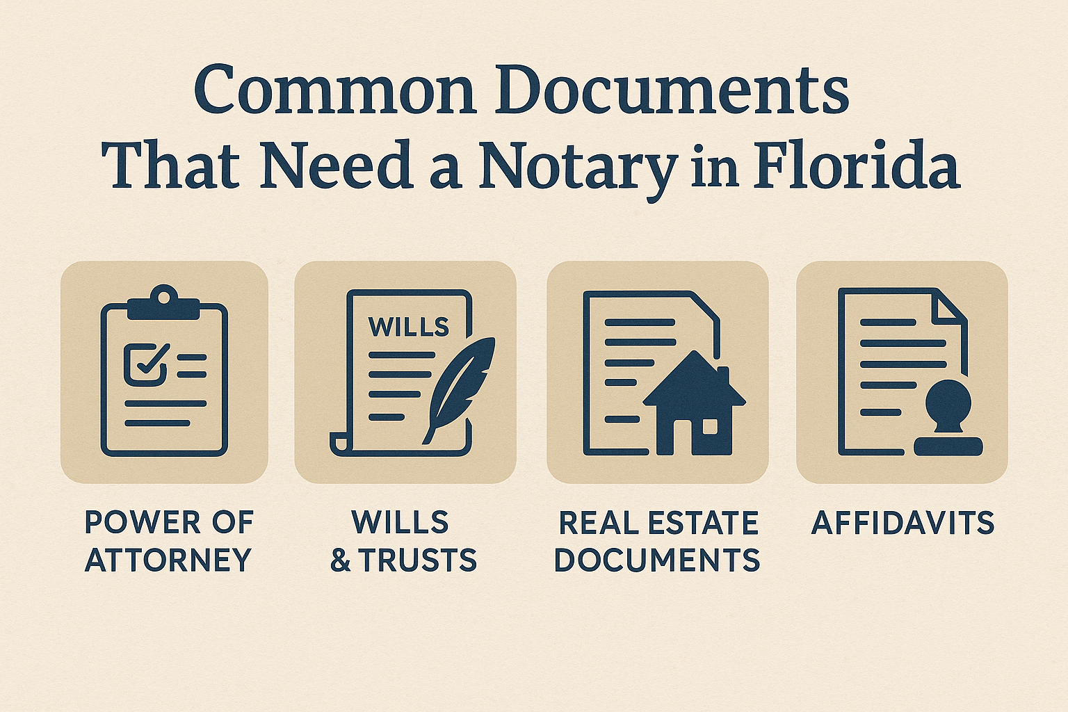 documents that need a notary in Florida